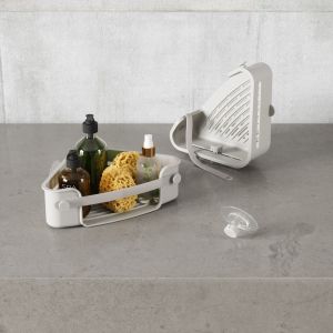 UMBRA FLEX ADHESIVE CORNER BIN GREY