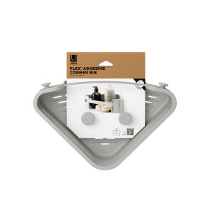 UMBRA FLEX ADHESIVE CORNER BIN GREY