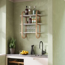 UMBRA BELLWOOD WALL SHELF WHT/NAT