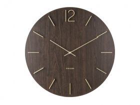 Karlsson Wall Clock Meek Dark wood