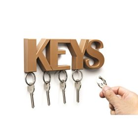 QUALY KEYS Магнитна поставка за ключове, кафяв