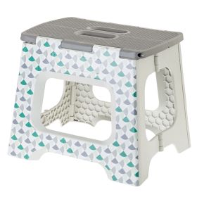 VIGAR COMPACT GEOM Сгъваемо столче, стъпало 32см, сив