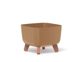 Flower pot GRACIA SQUARE ECO WOOD, ECO naturo