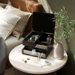 Кутия за бижута и съхранение UMBRA MALIBU, черен