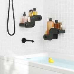 UMBRA NAMI ADHESIVE BIN SET 2 OCBLK