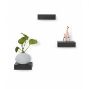 UMBRA SHOWCASE Мини рафтове комплект 3бр, черен