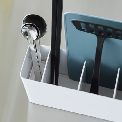 YAMAZAKI Tower Kitchen Tool & Cutting Board Holder WH