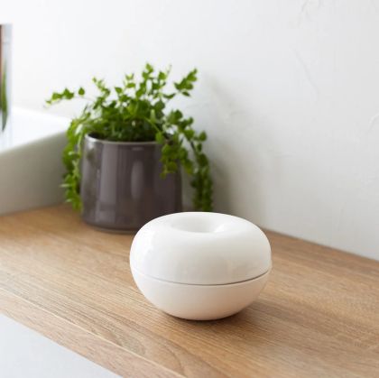 YAMAZAKI Tower Ceramic Air Freshener Bowl WH