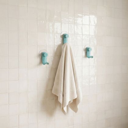 UMBRA NAMI ADHESIVE HOOK SET 3 OCN BLU