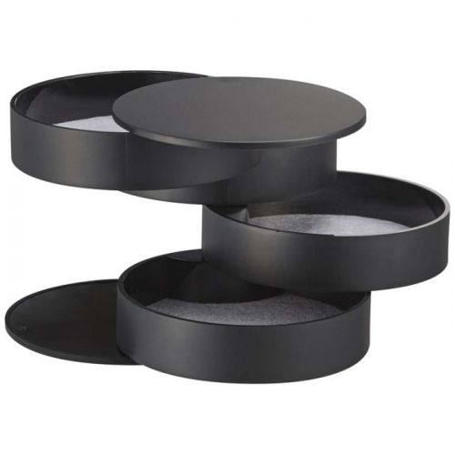 YAMAZAKI Tower 4-Tiered Accessory Tray BK