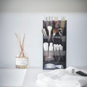 YAMAZAKI Tower Органайзер за грим и козметика, черен