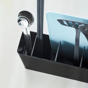 YAMAZAKI Tower Kitchen Tool & Cutting Board Holder BK