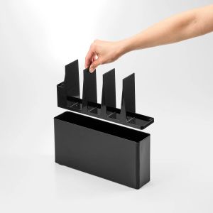 YAMAZAKI Tower Kitchen Tool & Cutting Board Holder BK