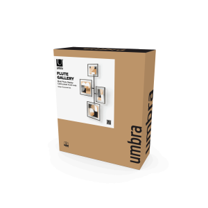 UMBRA FLUTE WALL GALLERY PD BLACK