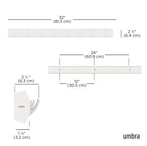 UMBRA FLIP 8 HOOK WHT