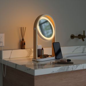 UMBRA BELLWOOD VANITY MIRROR  WHT/NAT