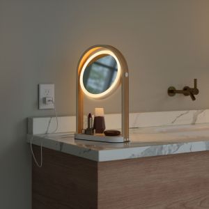 UMBRA BELLWOOD VANITY MIRROR  WHT/NAT