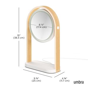 UMBRA BELLWOOD VANITY MIRROR  WHT/NAT