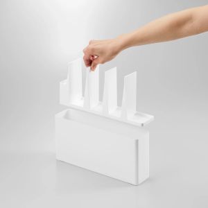 YAMAZAKI Tower Kitchen Tool & Cutting Board Holder WH