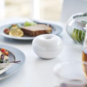 YAMAZAKI Tower Керамична купа за освежител на въздуха, бял