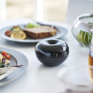 YAMAZAKI Tower Керамична купа за освежител на въздуха, черен