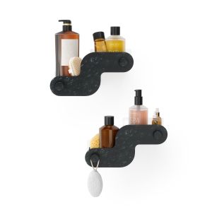 UMBRA NAMI ADHESIVE BIN SET 2 OCBLK