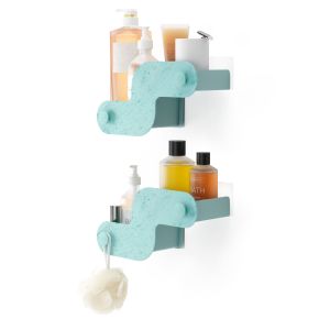 UMBRA NAMI ADHESIVE BIN SET 2 OCN BLU