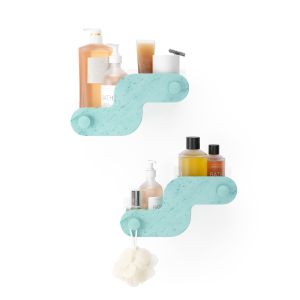 UMBRA NAMI ADHESIVE BIN SET 2 OCN BLU