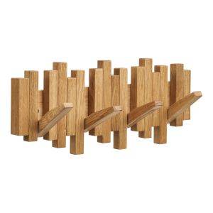 House Nordic Caltra Coat rack, oak, natural,  40x18 cm