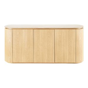 House Nordic Larvik Sideboard, granite/ash veneer, natural/off white