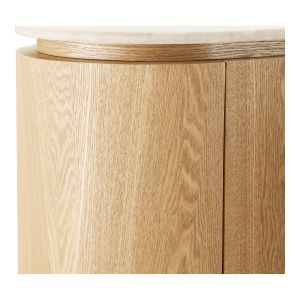 House Nordic Larvik Sideboard, granite/ash veneer, natural/off white