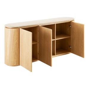 House Nordic Larvik Sideboard, granite/ash veneer, natural/off white