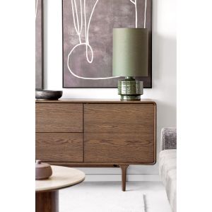 House Darwin Sideboard, oak, dark brown, 180x45x75 cm