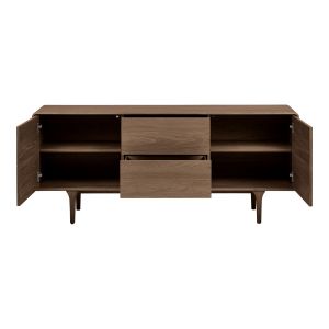House Darwin Sideboard, oak, dark brown, 180x45x75 cm