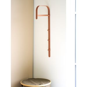 House Nordic Gresto Clothes rack, metal, cognac, 3x30x80 cm