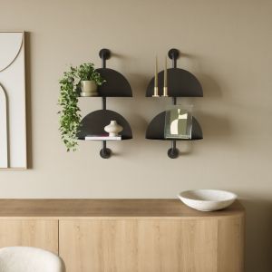 UMBRA SOLIS ADJUSTABLE 2 SHELF BLACK