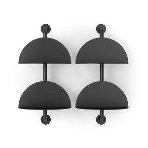 UMBRA SOLIS ADJUSTABLE 2 SHELF BLACK