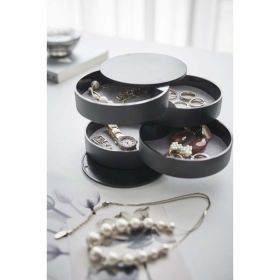 YAMAZAKI Tower 4-Tiered Accessory Tray BK