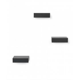 UMBRA SHOWCASE SHELVES (3) BLACK, Umbra