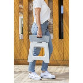 VIGAR COMPACT ZEROLINE Сгъваемо столче, стъпало 32см, сив