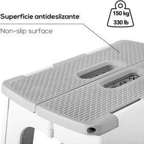 VIGAR COMPACT ZEROLINE Сгъваемо столче, стъпало 32см, сив